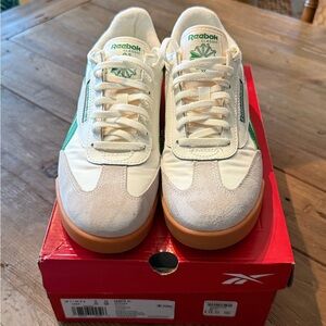 Reebok Classic White and Green Sneakers from Anthropologie. Worn 1-2 times. EUC